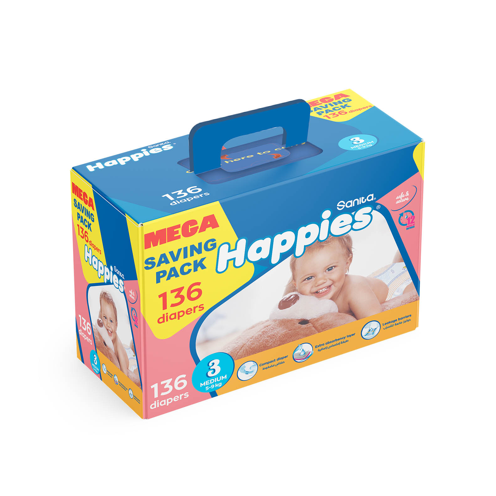 961Home | Happies Medium Mega Box (Size 3)